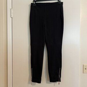 Pin-up Style Black Cropped Denim Pants